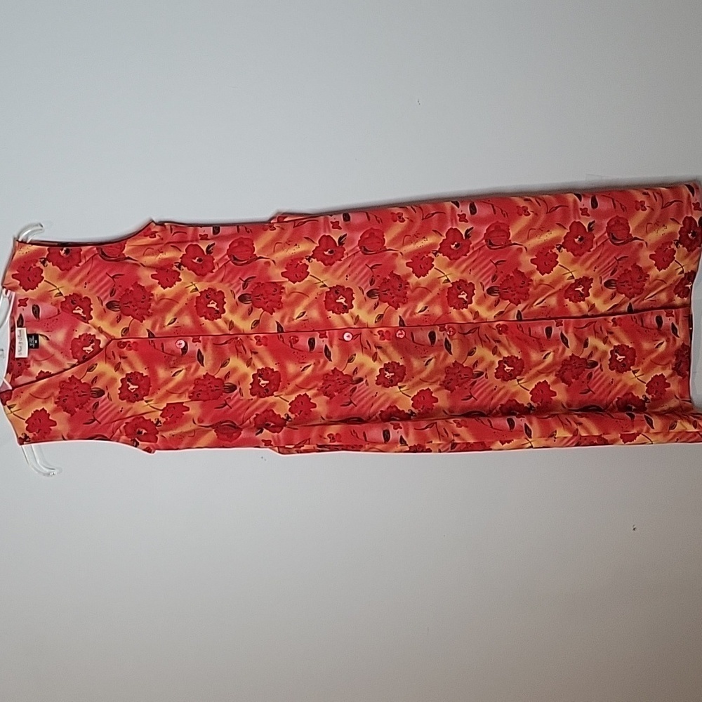 Nick & Sarah bright sleeveless floral belted maxi dress